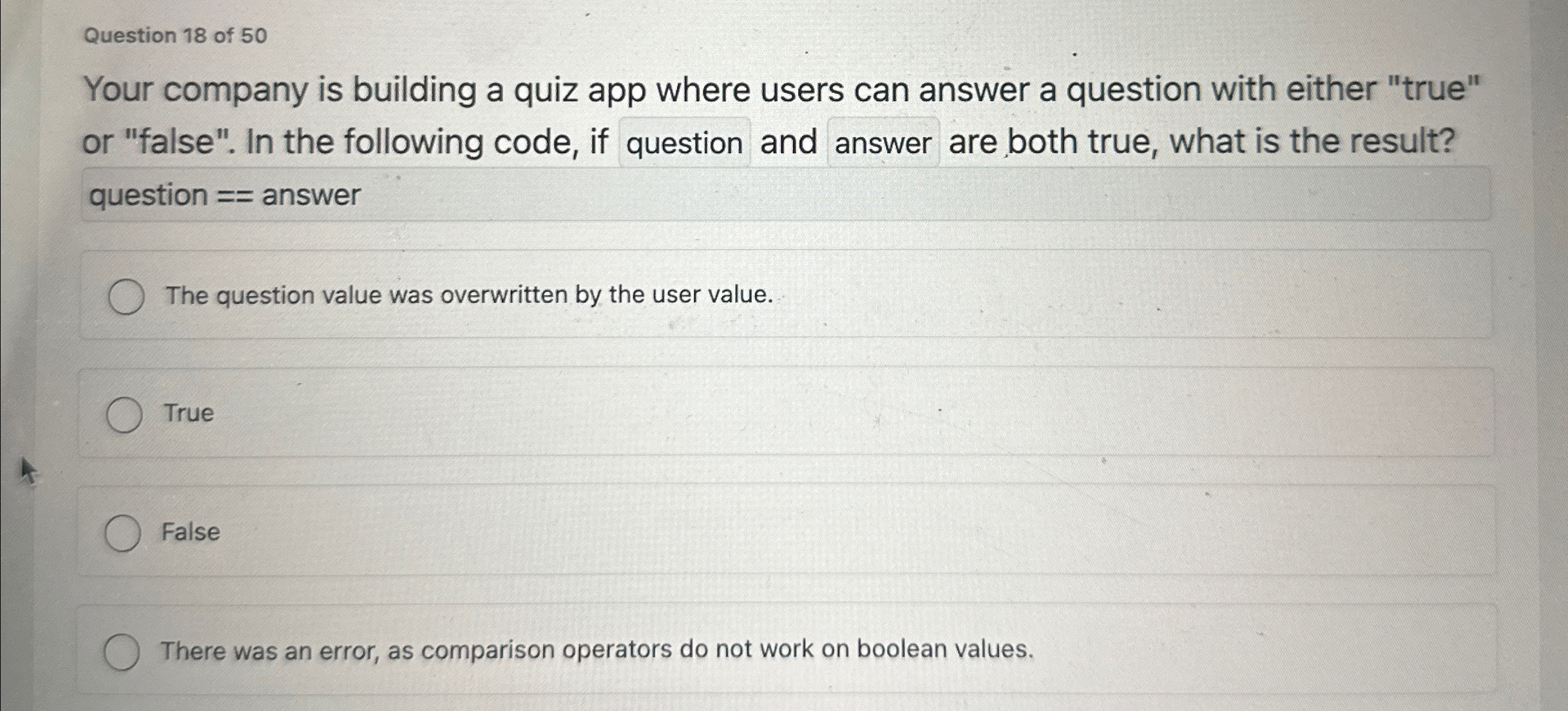 Question 1 8 of 5 0 Your company is building a