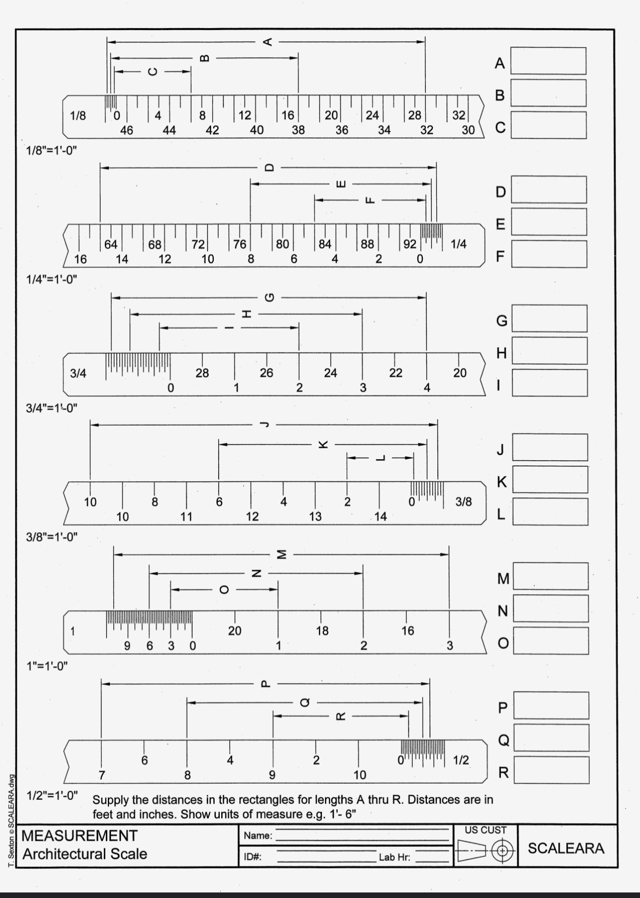 Architectural engineering scale