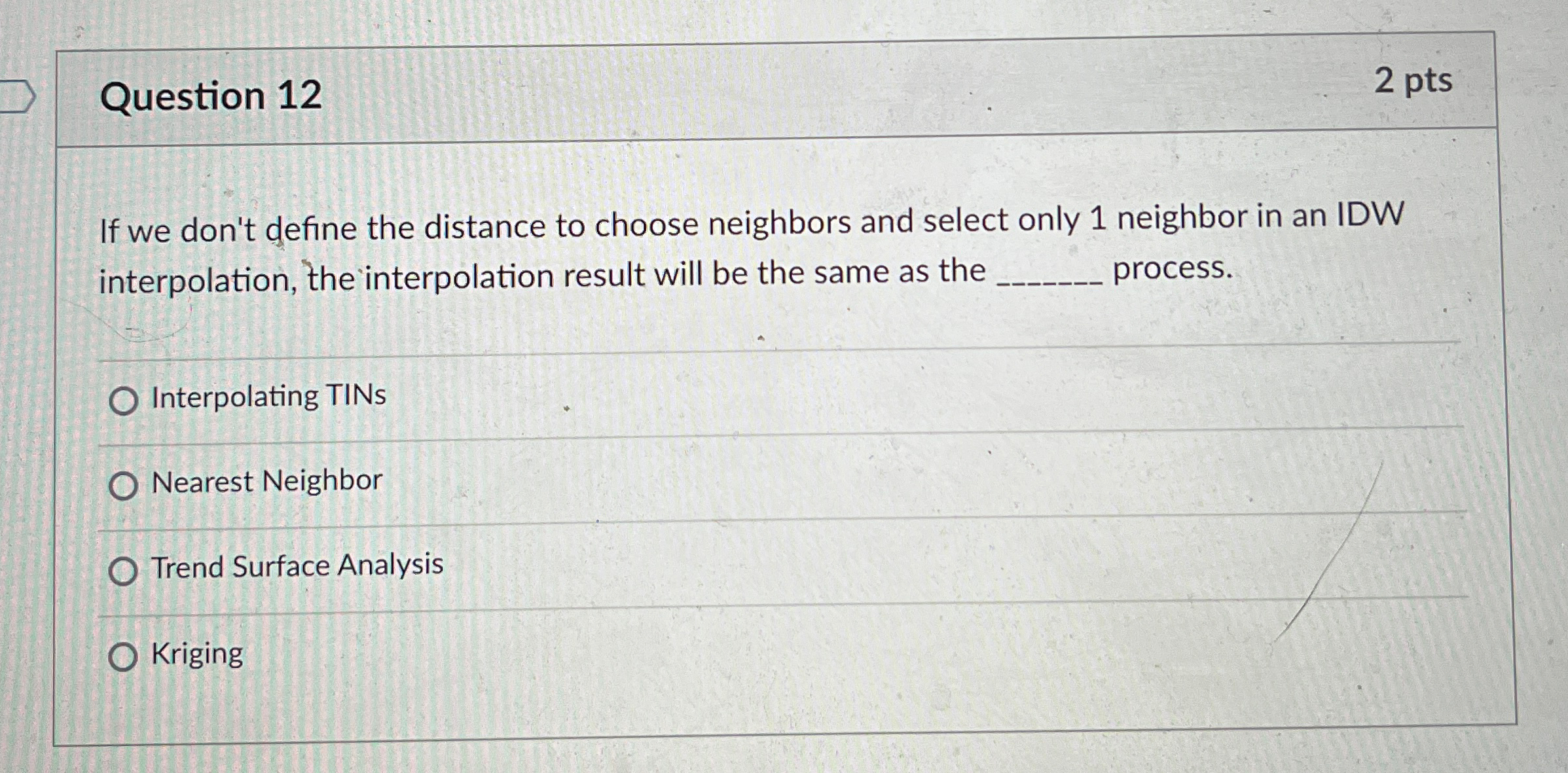 Question 1 2 2 pts If we don't define the