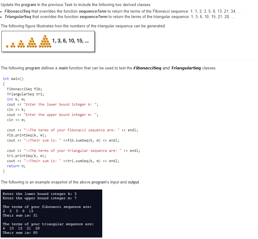 WRITE IT IN C + + Update the program in the