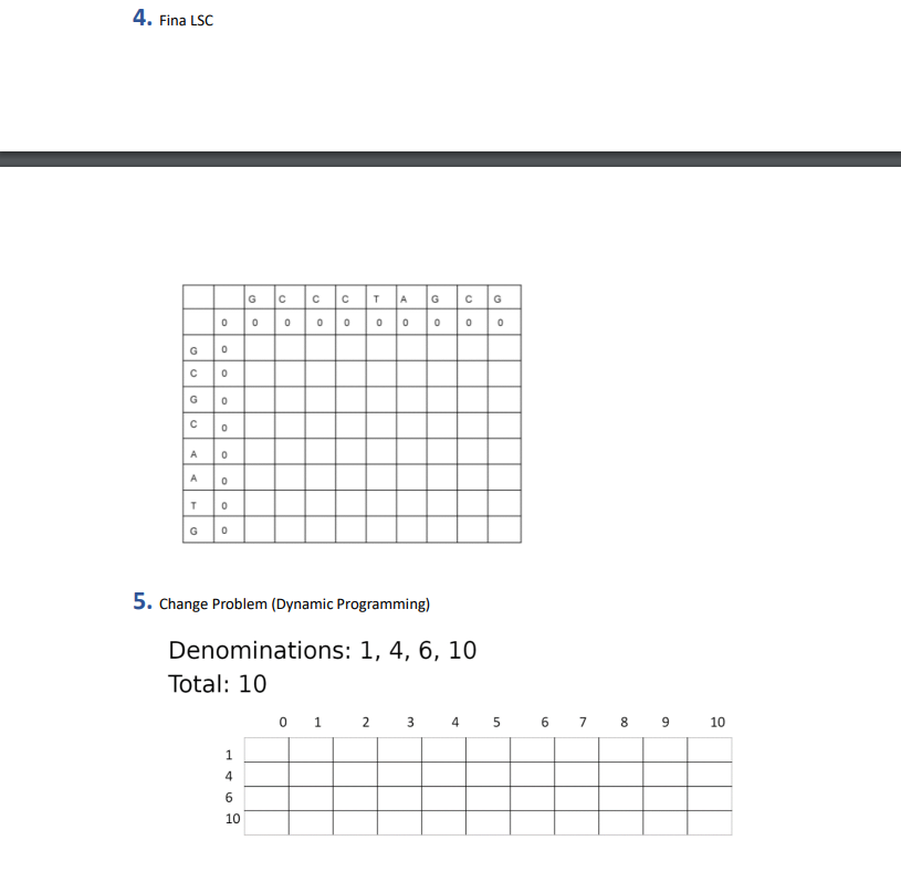 Fina LSC Change Problem ( Dynamic Programming )