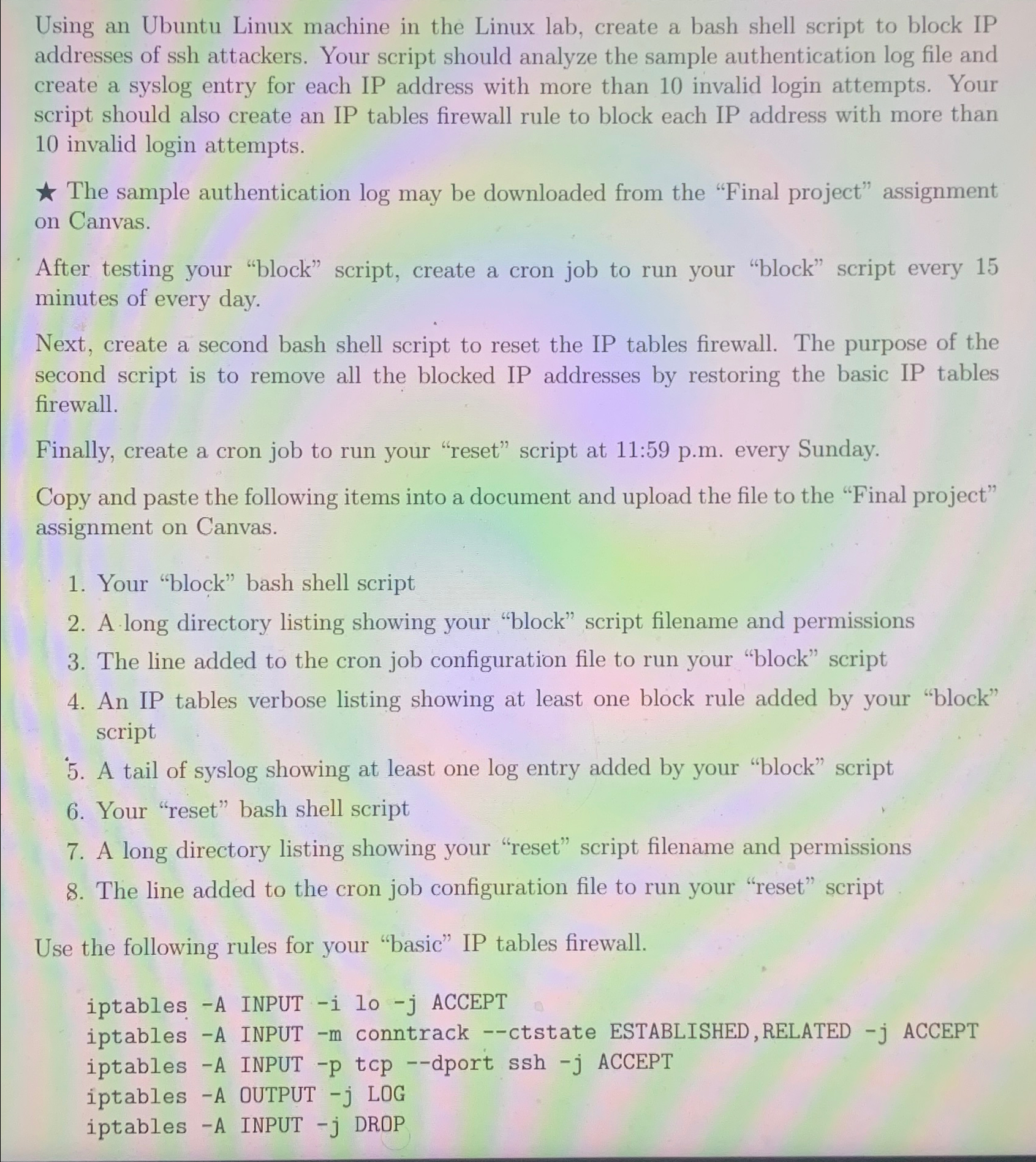 Using an Ubuntu Linux machine in the Linux lab,