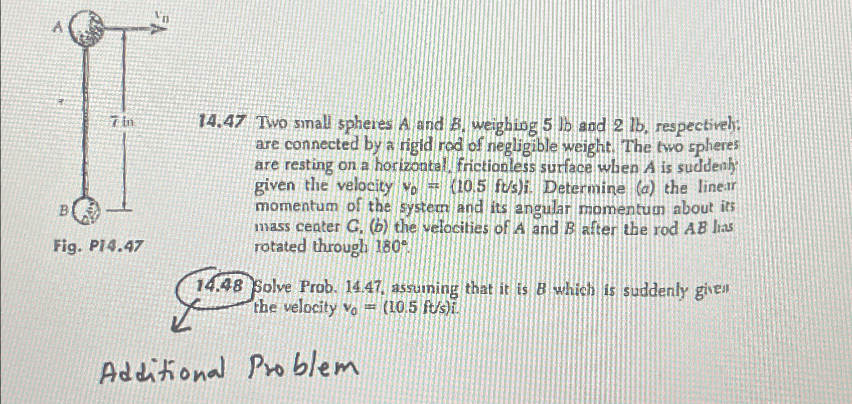PLEASE SOLVE FOR BALL B BEING THE ONE WITH