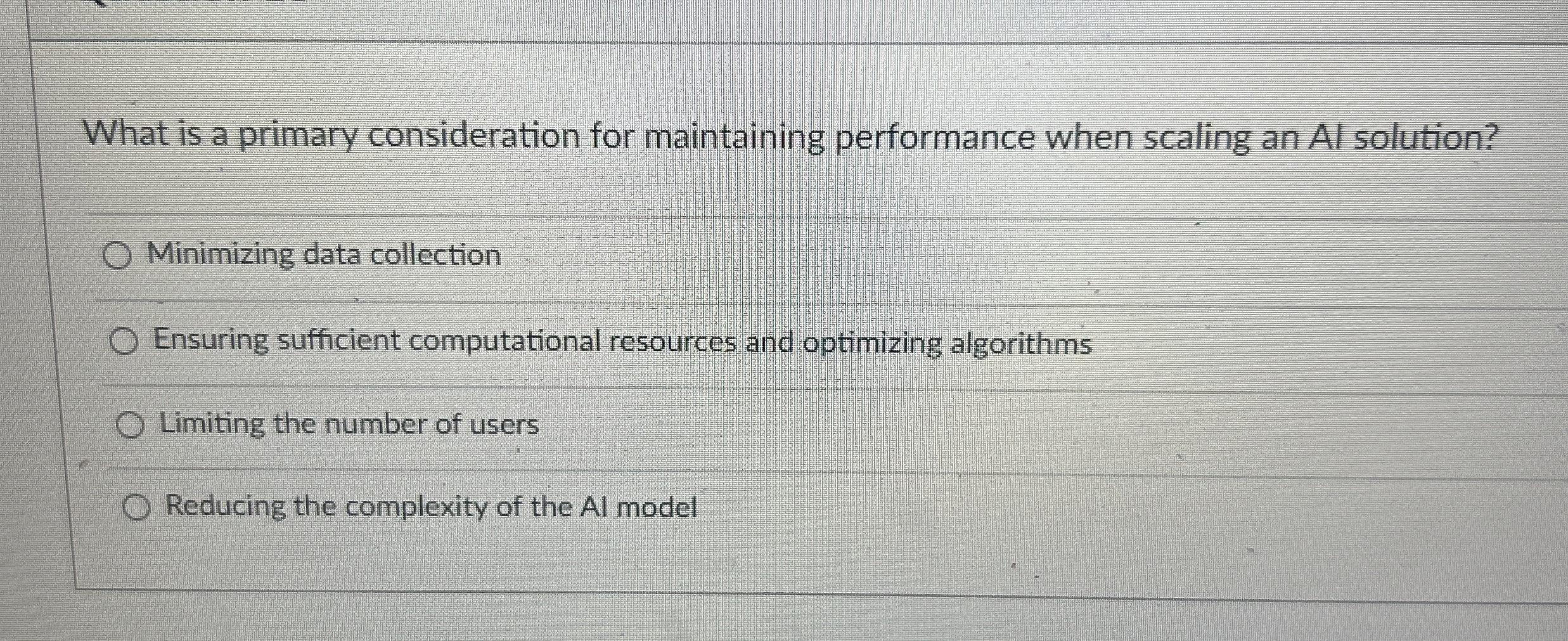 What is a primary consideration for maintaining