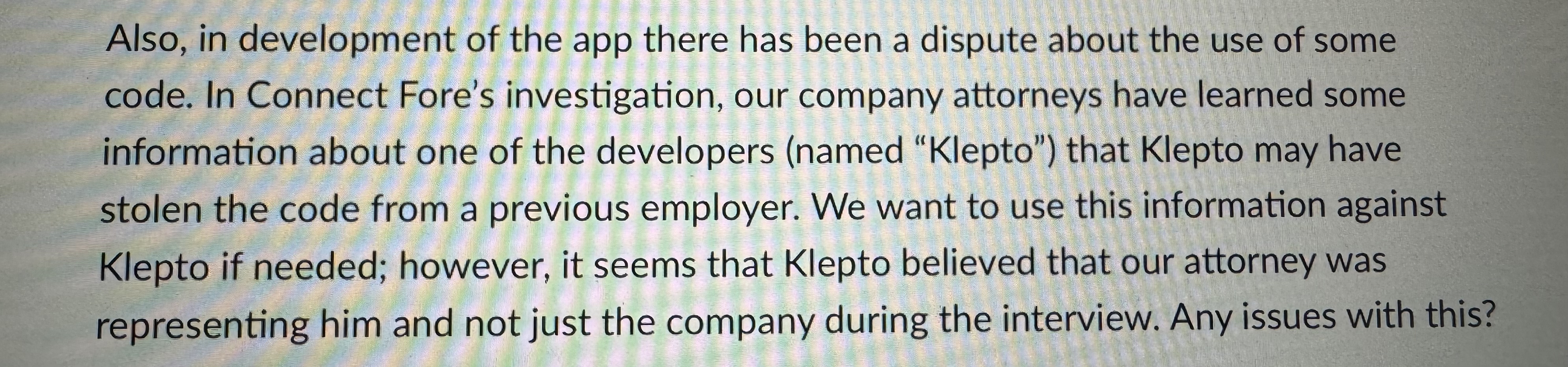 Also, in development of the app there has been a