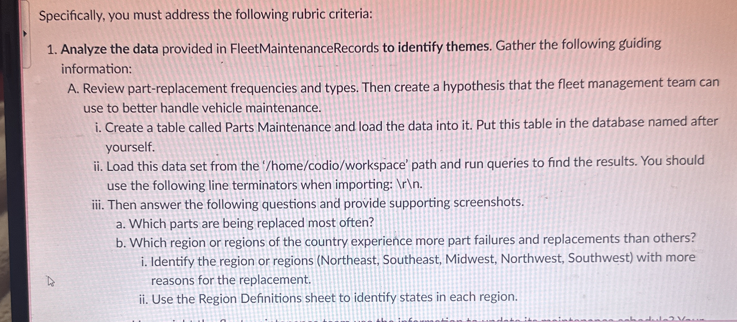 Specifically, you must address the following