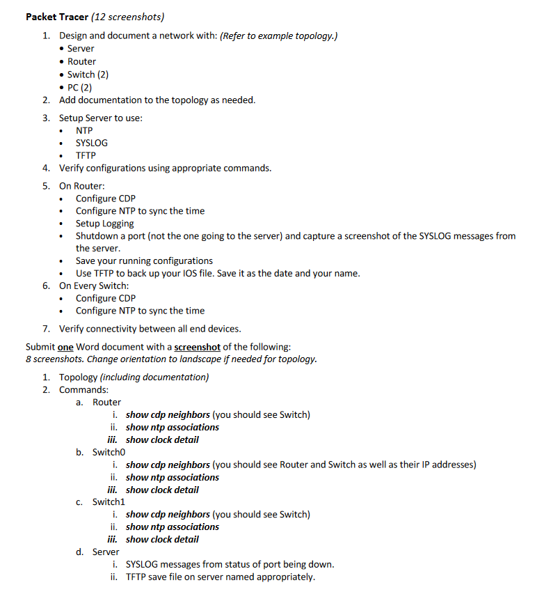 CIS 2 7 2 - Module 1 0 Lab: Network Management