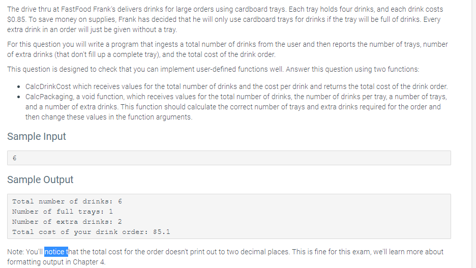 The drive thru at FastFood Frank's delivers