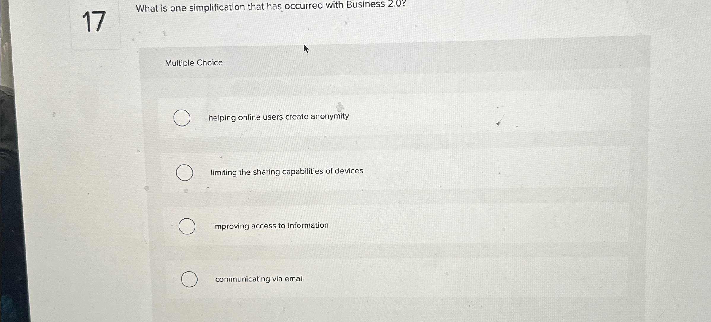 1 7 What is one simplification that has occurred