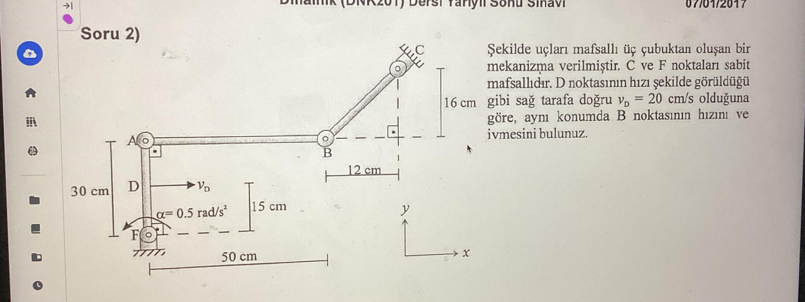 Vd = 2 0 cm / s what is the Vb and alfa b