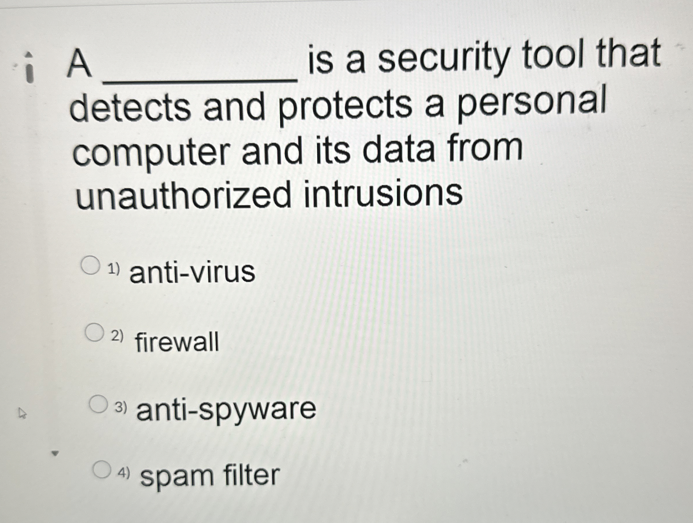 A q , is a security tool that detects and