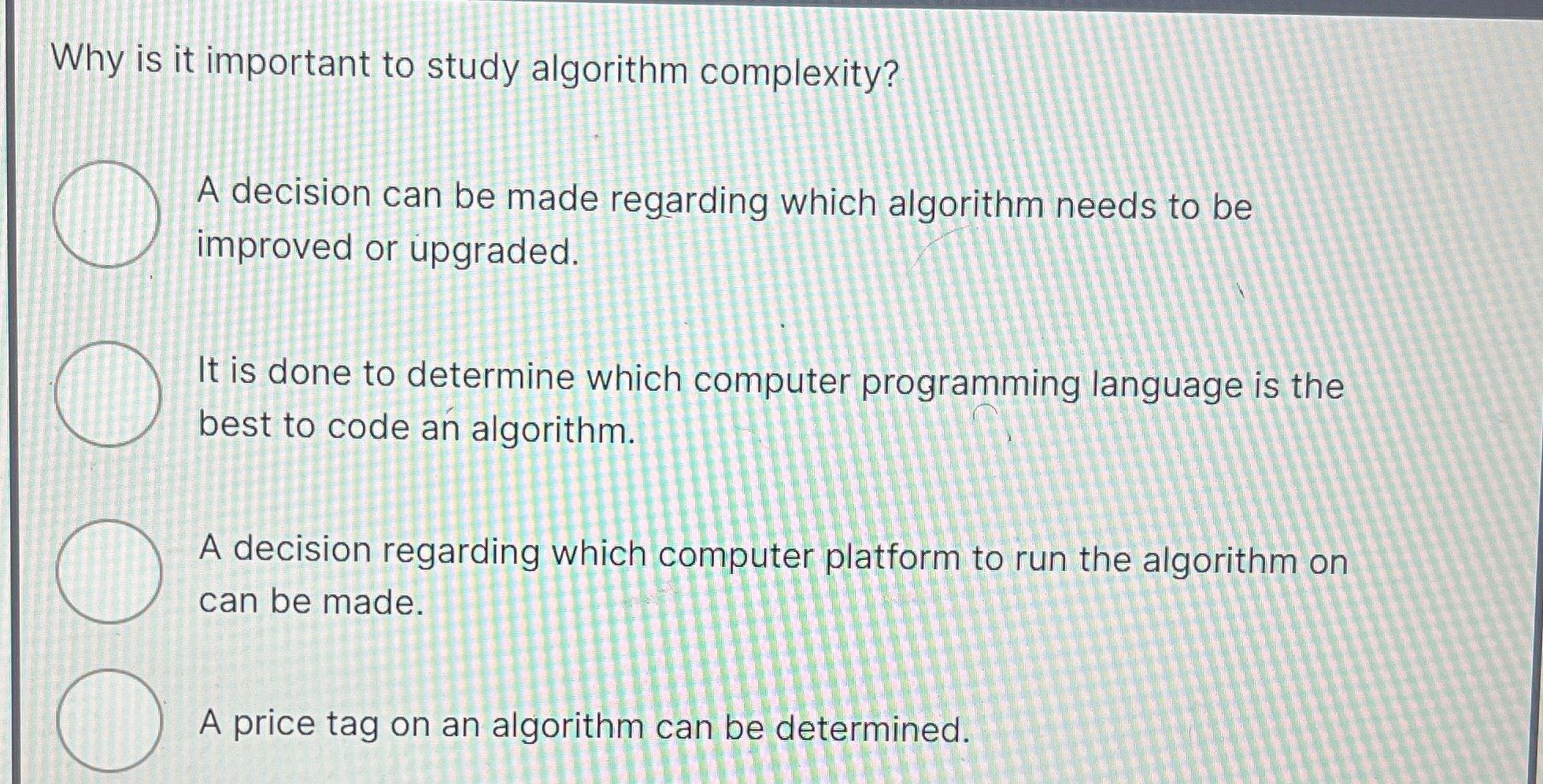 Why is it important to study algorithm