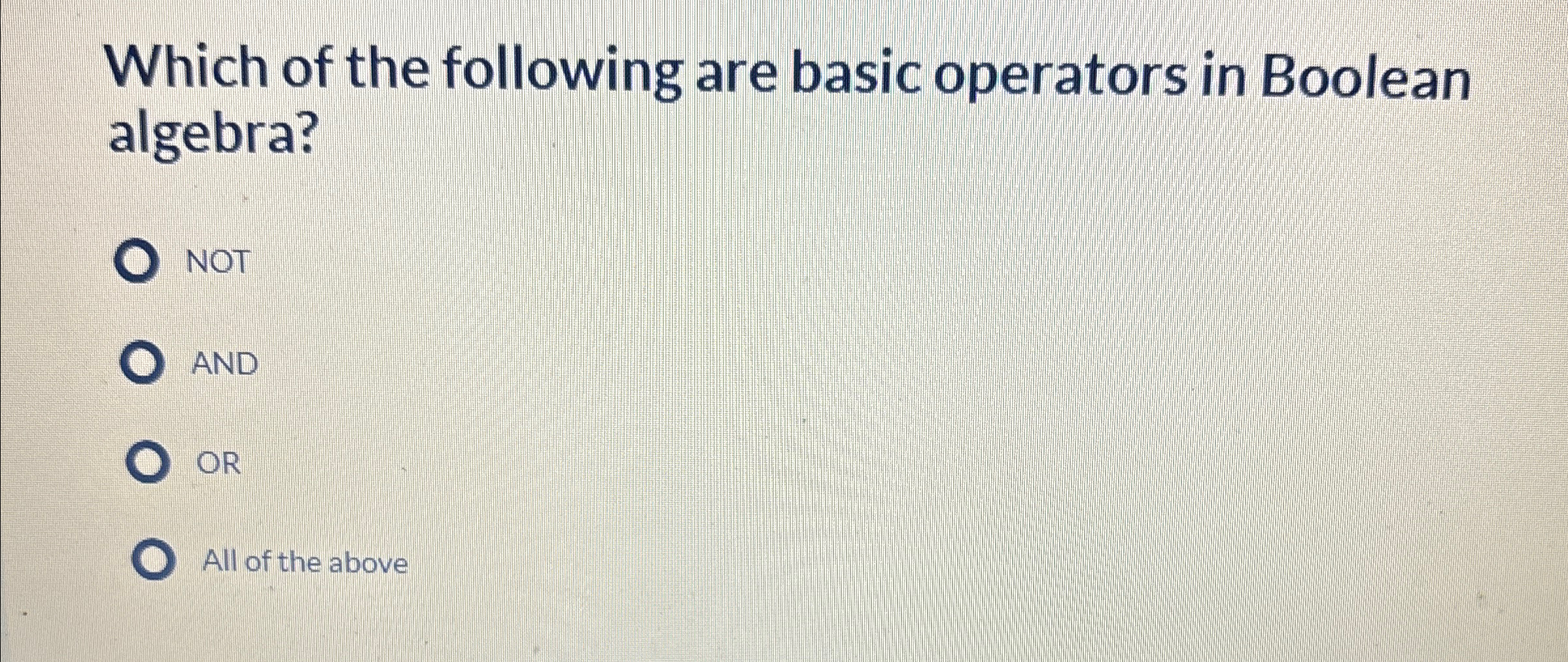 Which of the following are basic operators in
