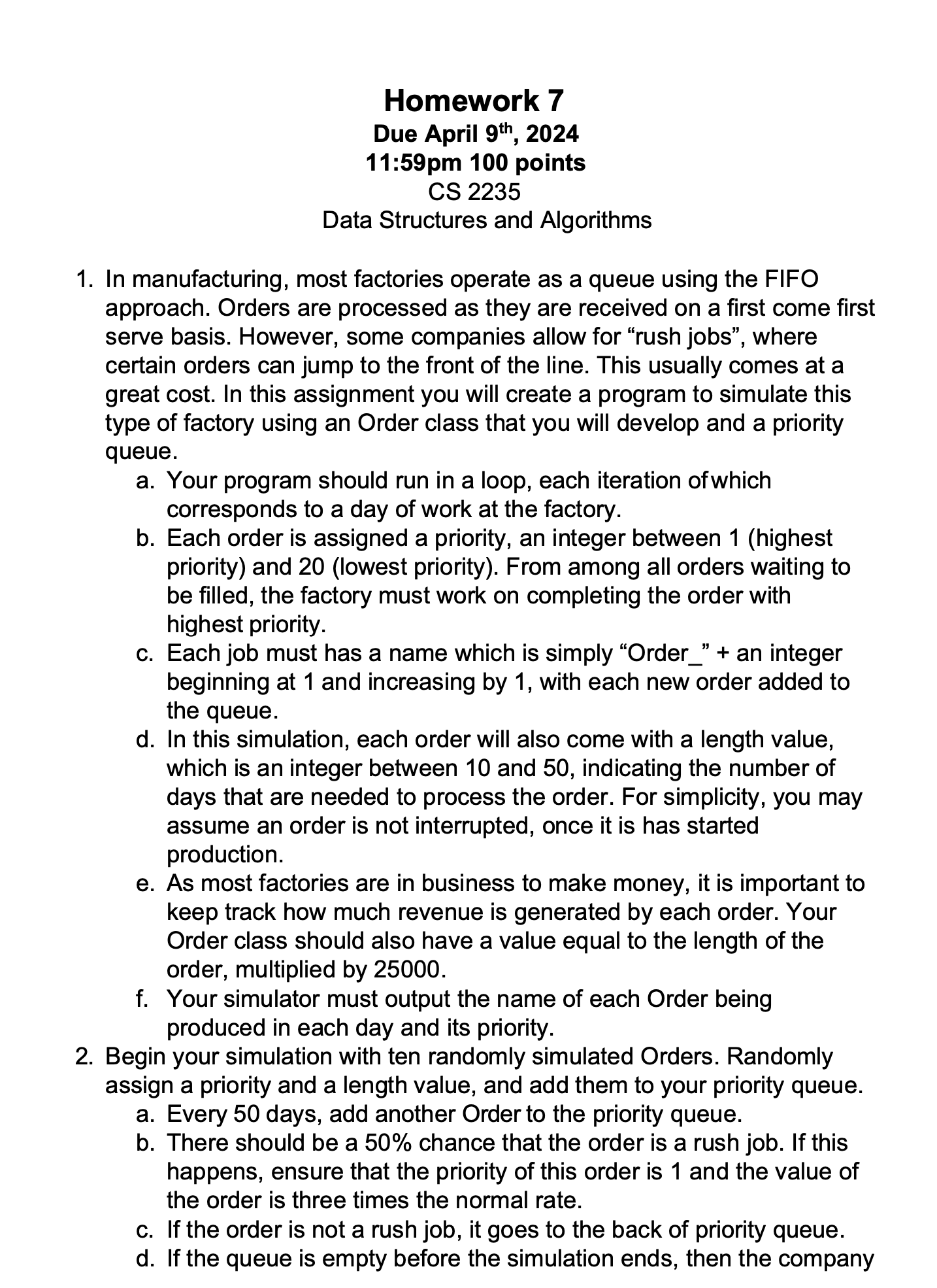 Data Structures and Algorithms 1 . In