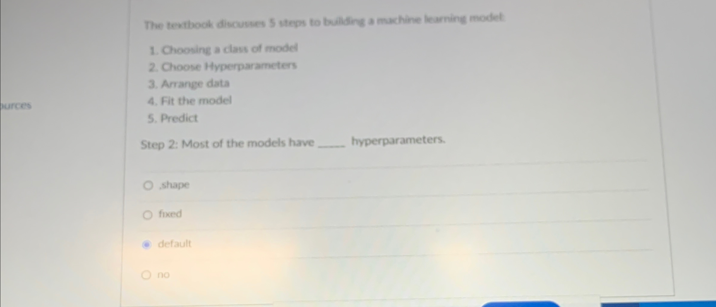 The textbock discusses 5 steps to builling a