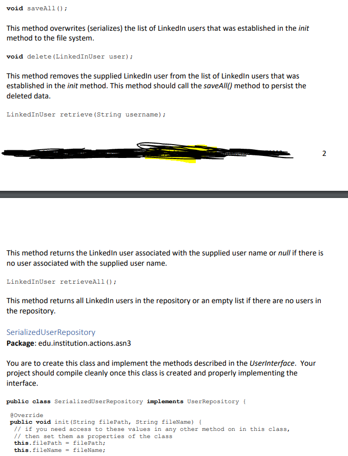 Please write in Java Task 3 is not needed, This