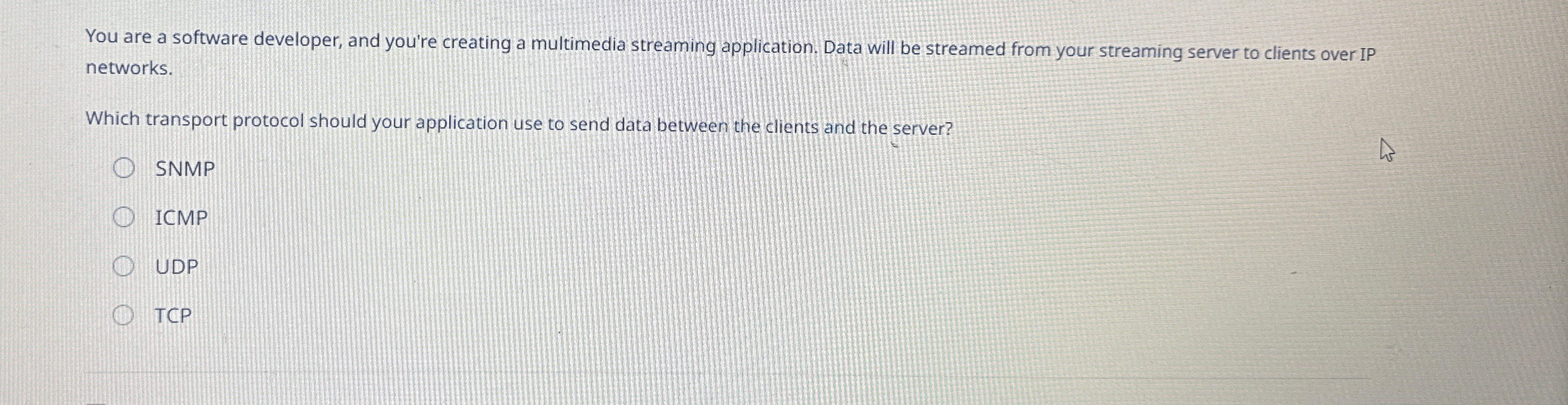 You are a software developer, and you're creating