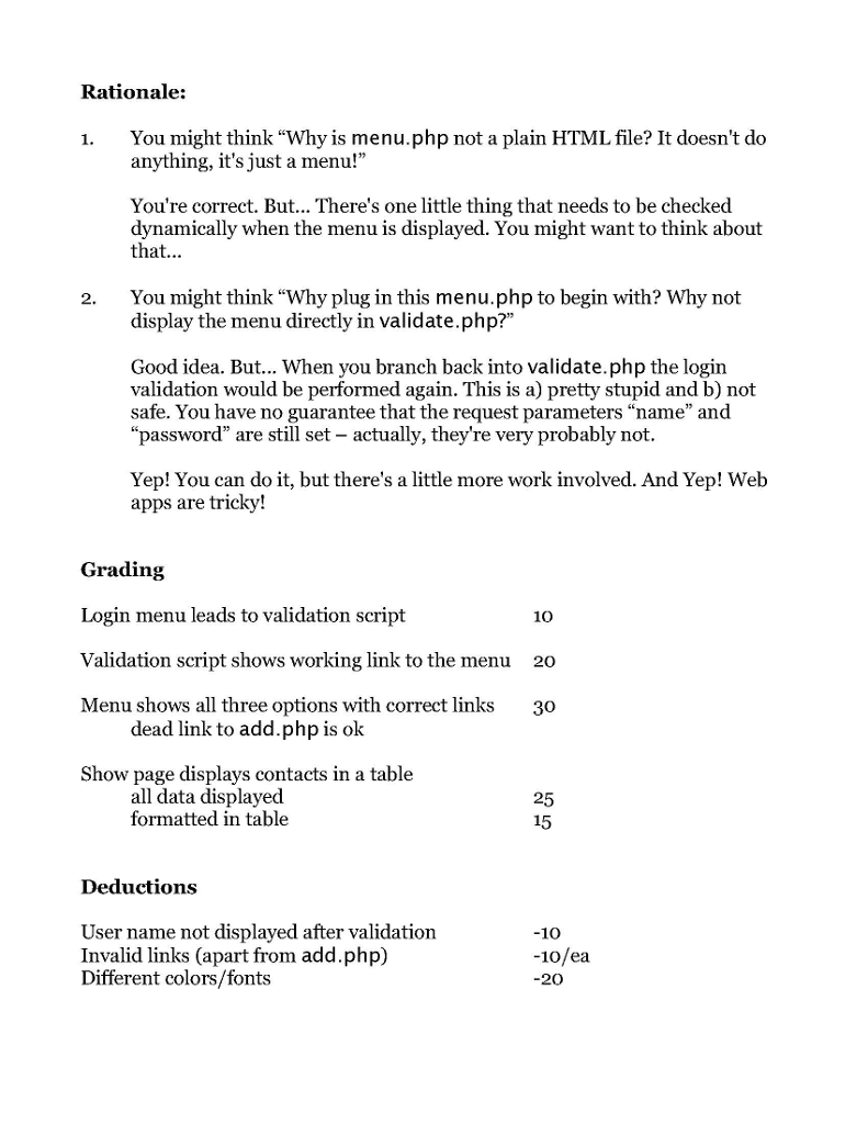 Show.php Validate.php Project 1 HTML Code Project