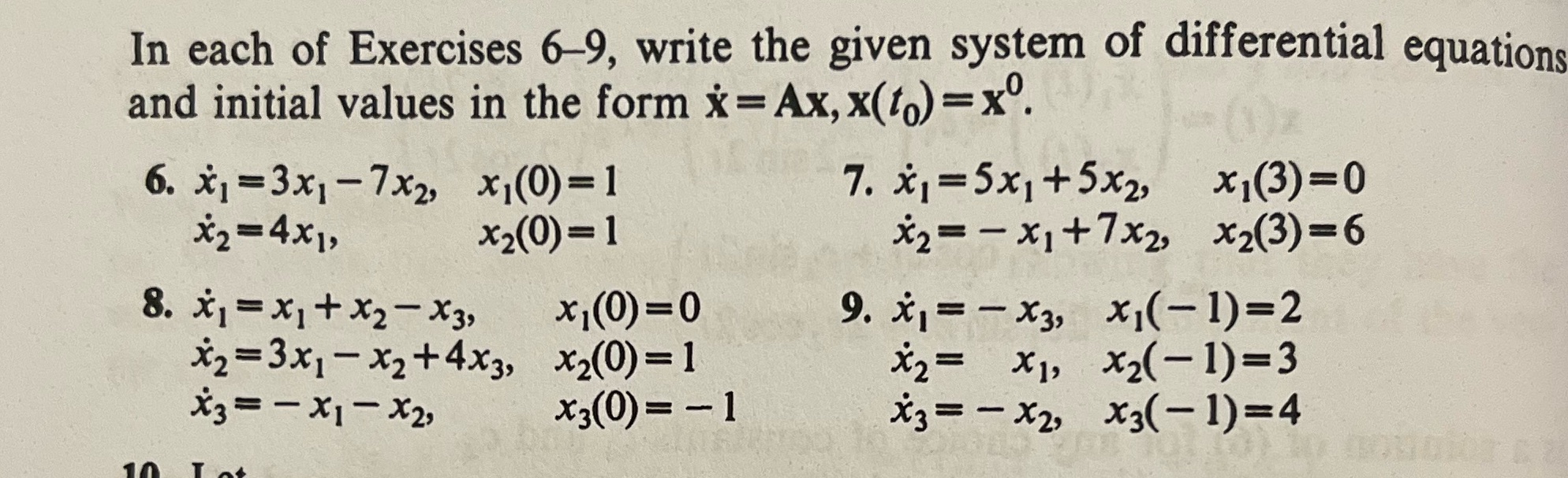 Section 3.1, Problem 8 with the following