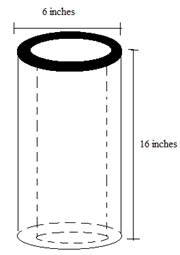 1.A cylindrical piece of iron pipe is shown