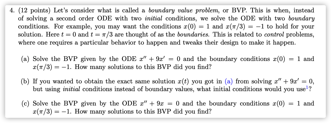 Please help me 4. (12 points) Let's consider what