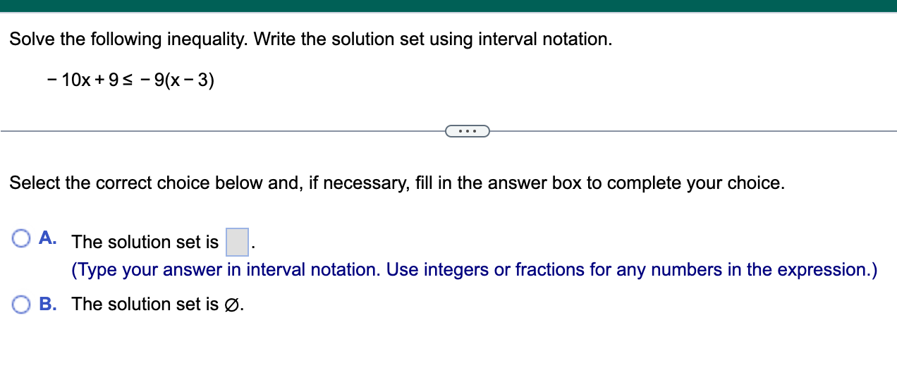 MUST SHOW CALCULATIONS OF ALL 5 maths : Solve the