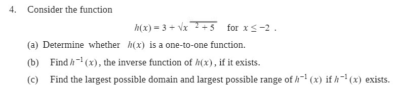 4. Consider the function "I L Mac]: 3