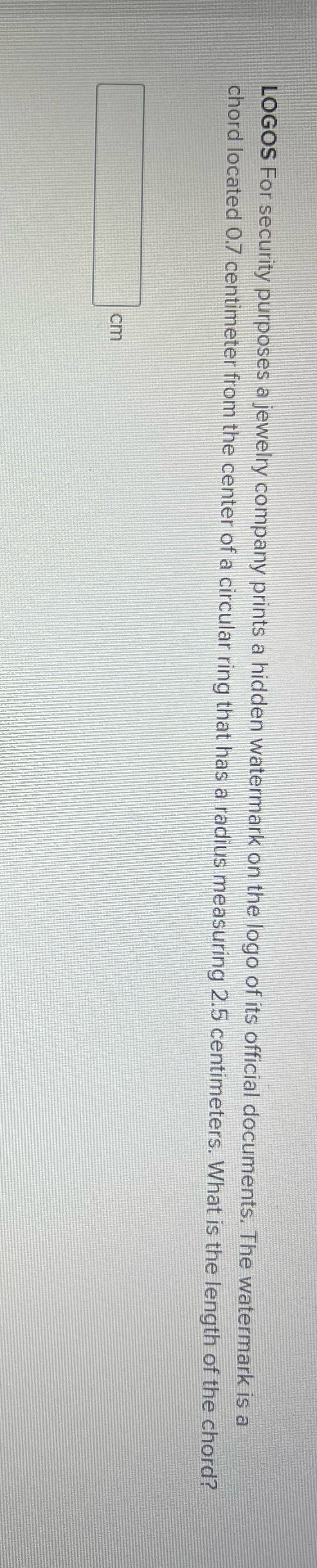 LOGOS For security purposes a jewelry company