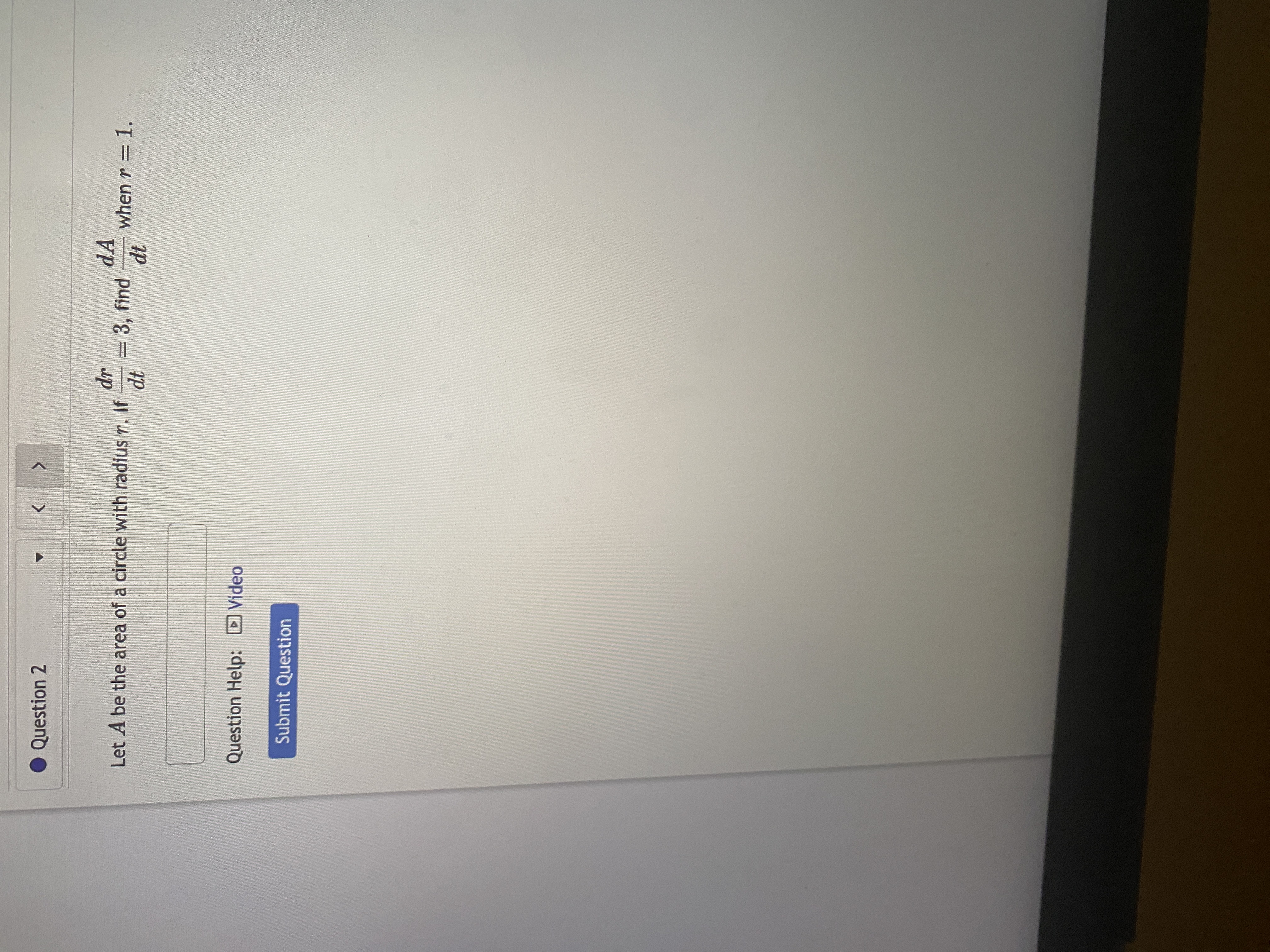 Question 1 Water is being pumped into an inverted