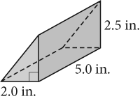 3. Calculate the volume of the prism. \f\f\f\f