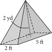 3. Calculate the volume of the prism. \f\f\f\f