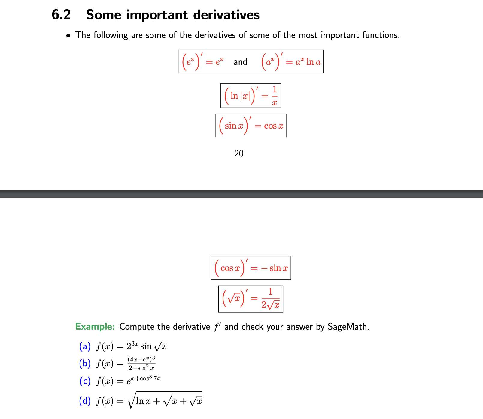 from example 6.2 do question B and D also the