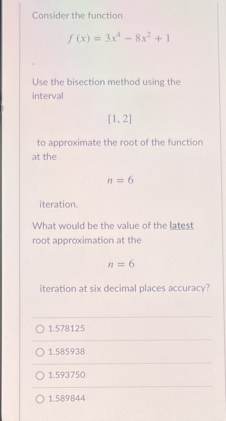 need this asap thanks Consider the function f (x)