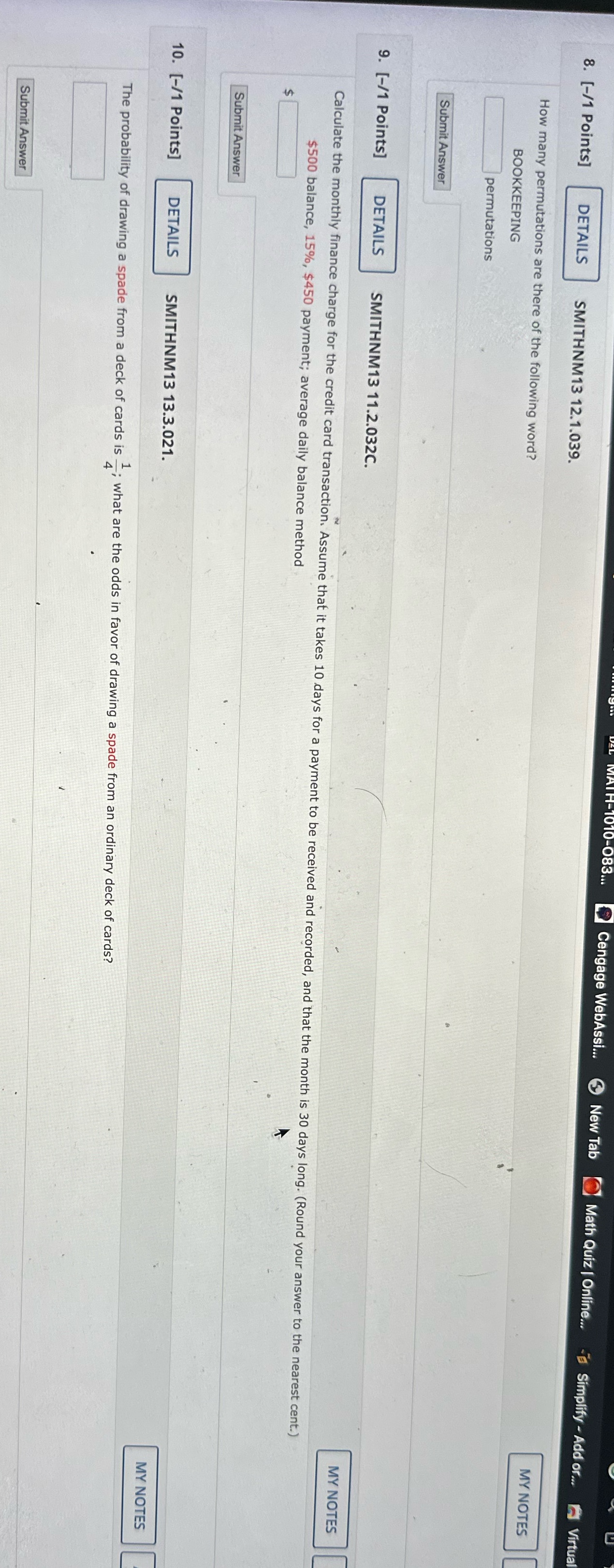 33... Cengage WebAssi... New Tab Math Quiz |