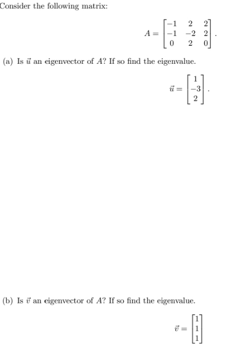 Linear Elementary Algebra Consider the following