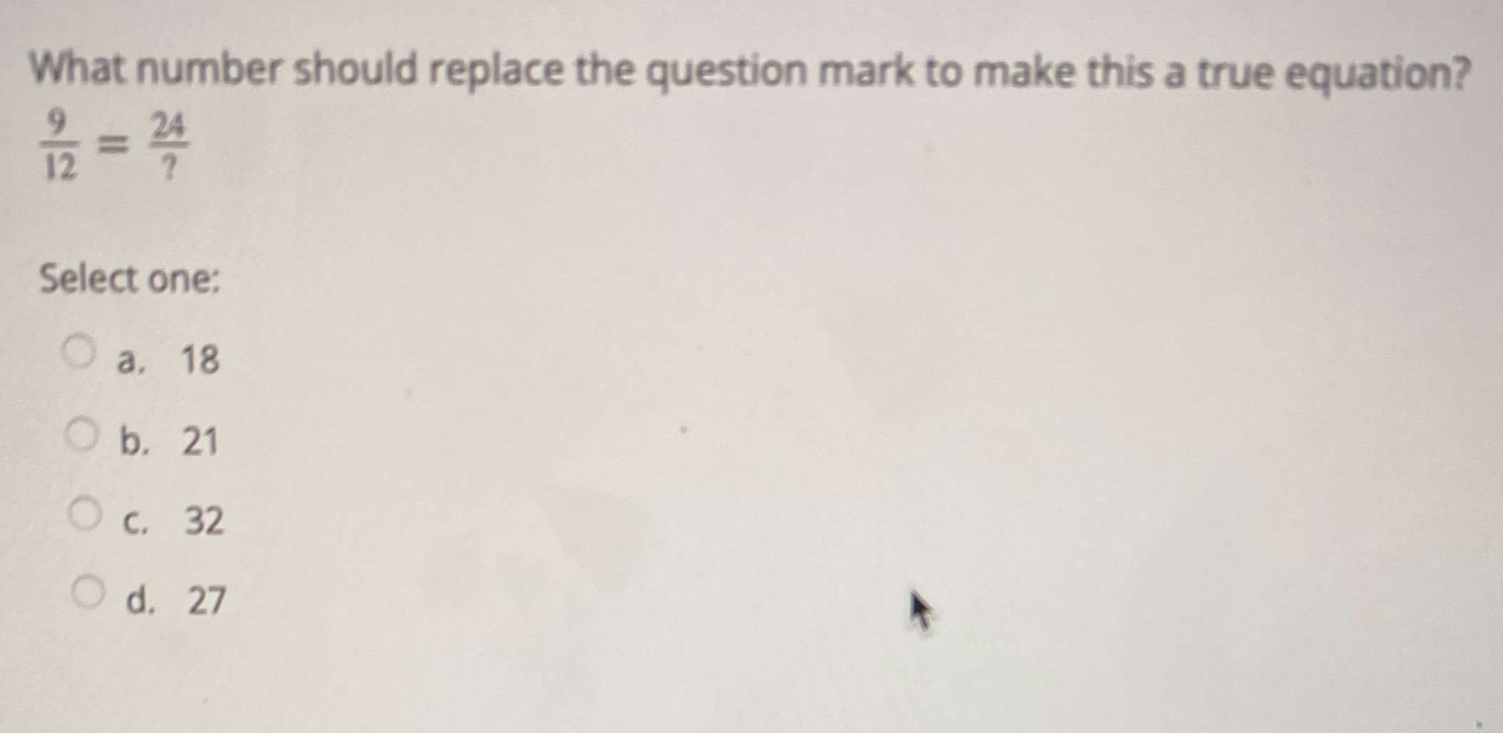 What number should replace the question mark to