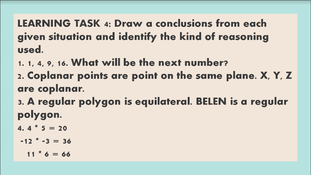 just answer number 2 and 3, thank you! LEARNING