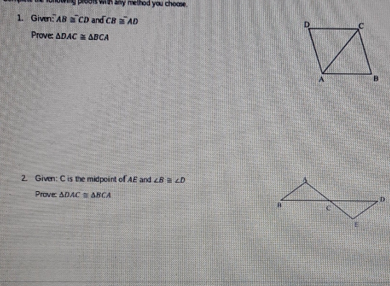 need help on these two questions with any method