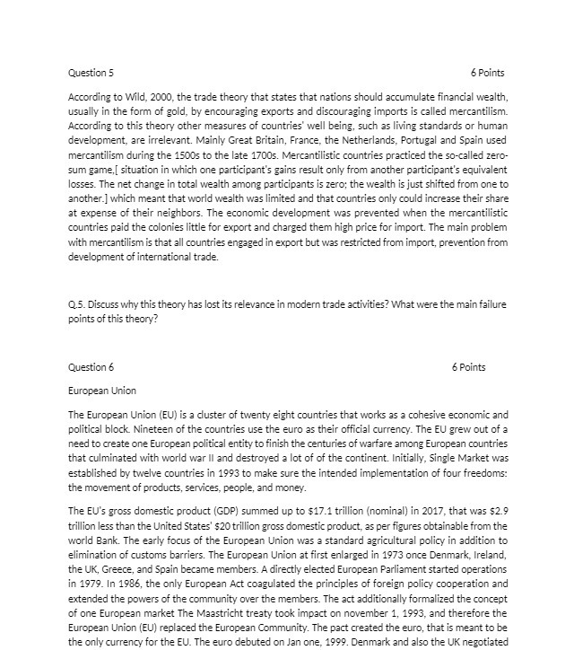 Question 5 6 Points According to Wild, 2000, the