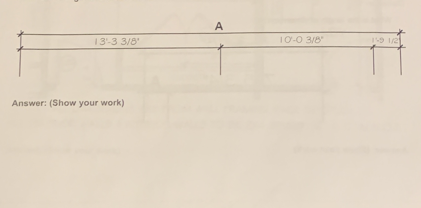 What is the length of dimension A A 13'-3