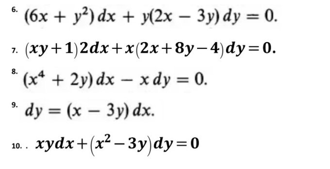 Find the General Solution of the following