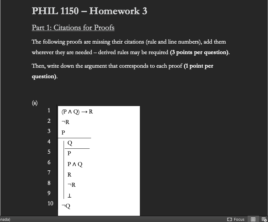 PHIL 1150 Homework 3 Part 1: Citations for Proofs