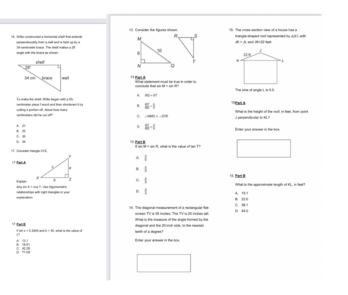 13. Consider the figures shown. 15. The