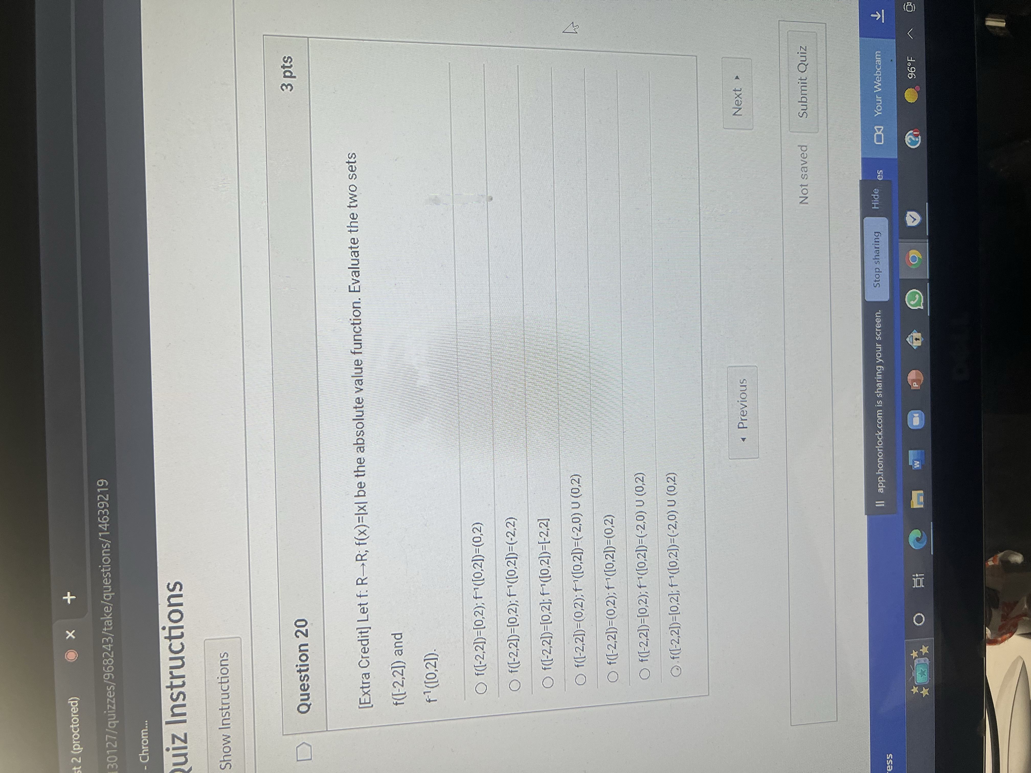 Quiz: Test 2 (proctored) +