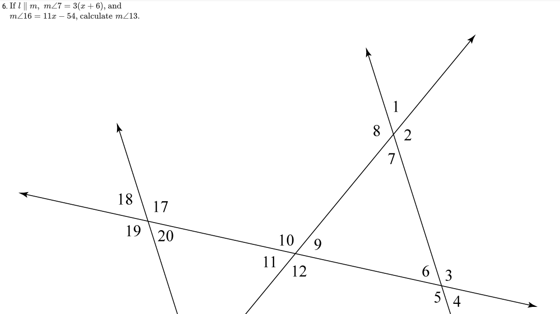 6. If I | m, m27 = 3(x + 6), and m/16 = 11x - 54,