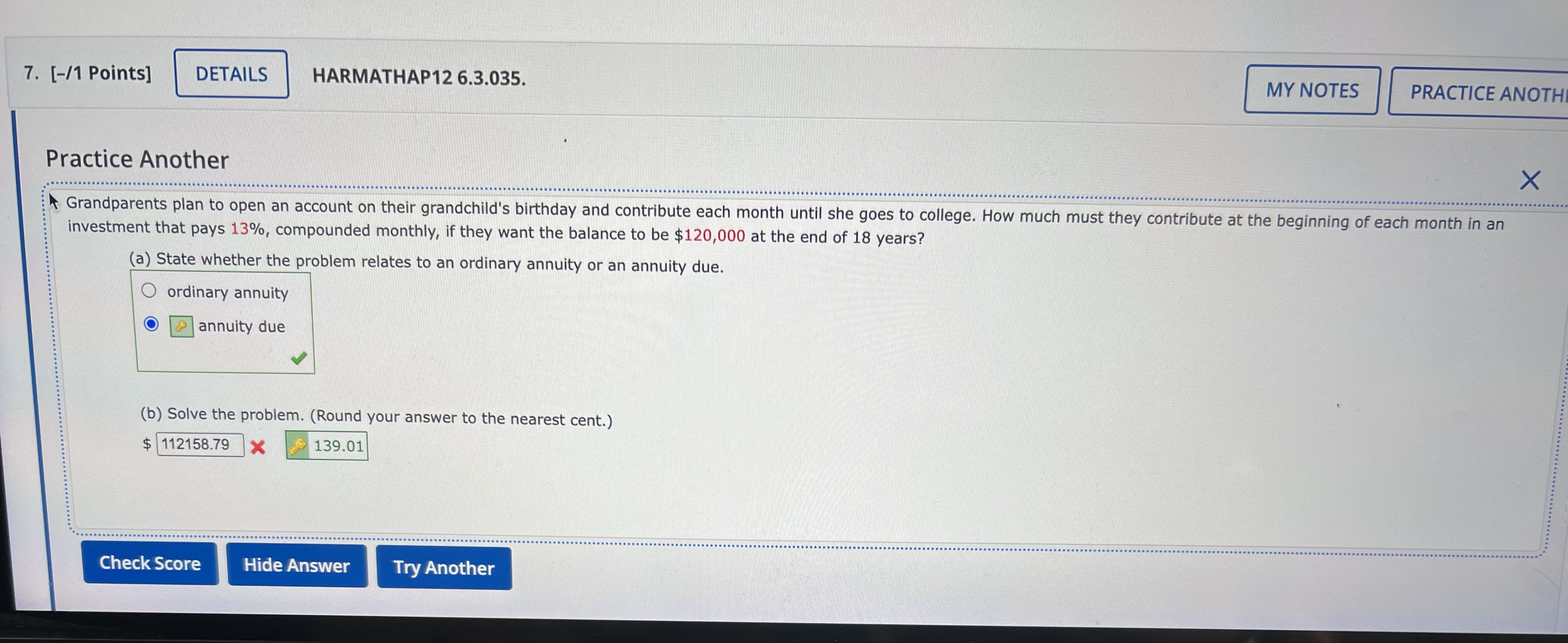 I can't figure out how the computer got 139.01.