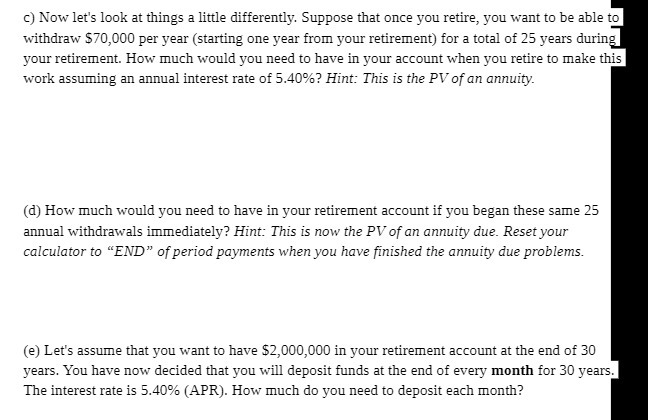 c) Now let's look at things a little