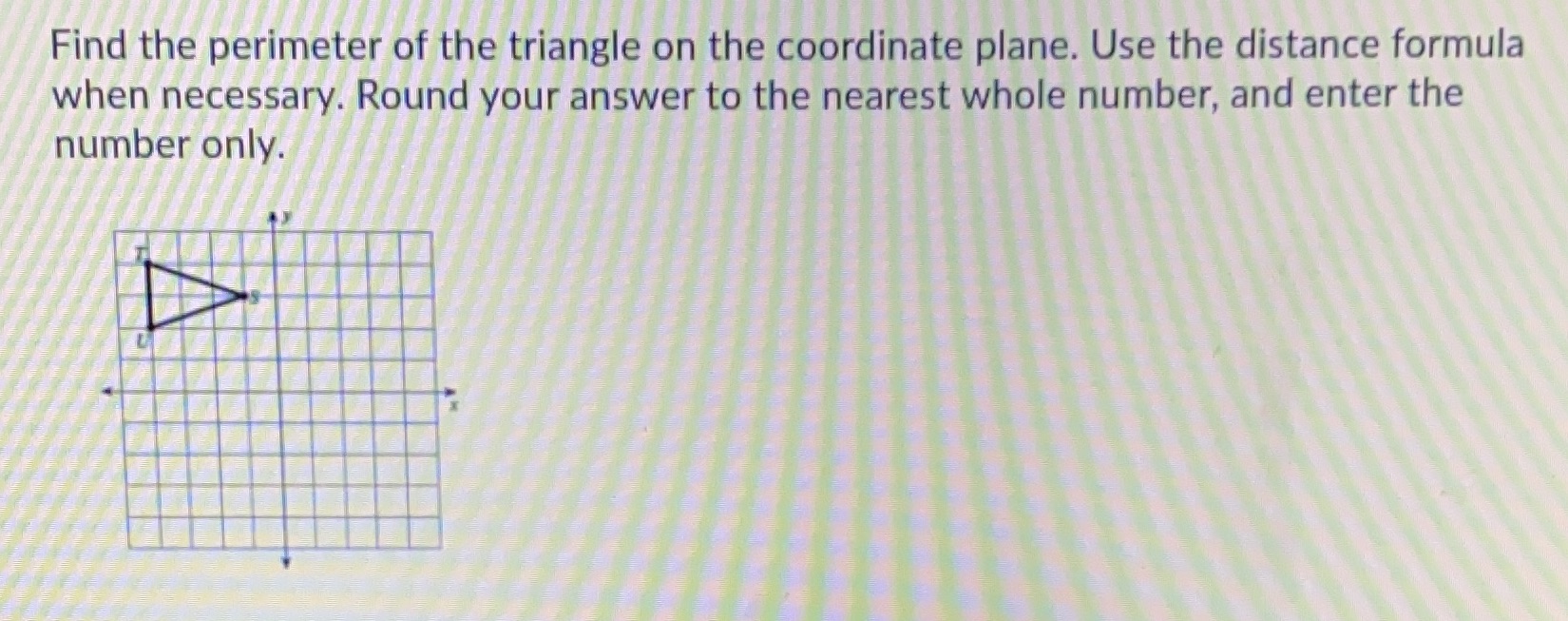 Find the perimeter of the triangle on the