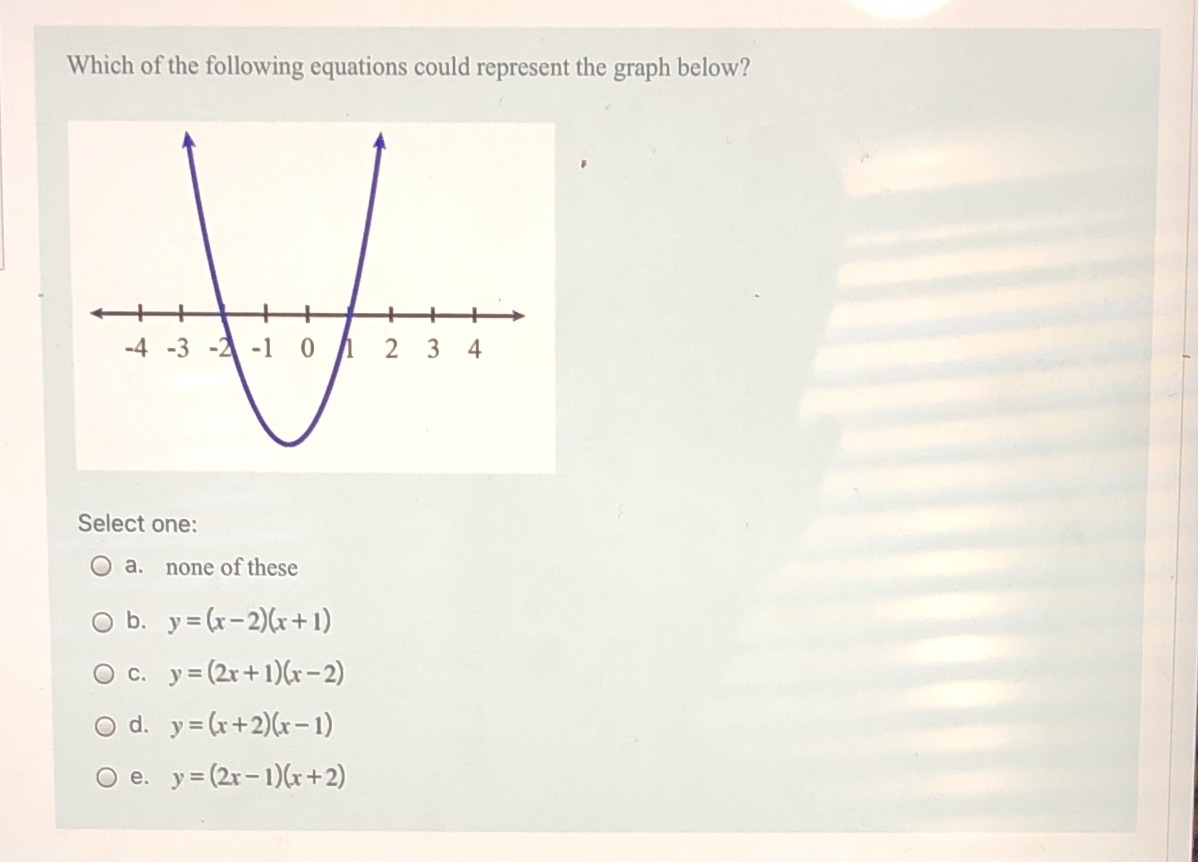 I need help with this question. Which of the