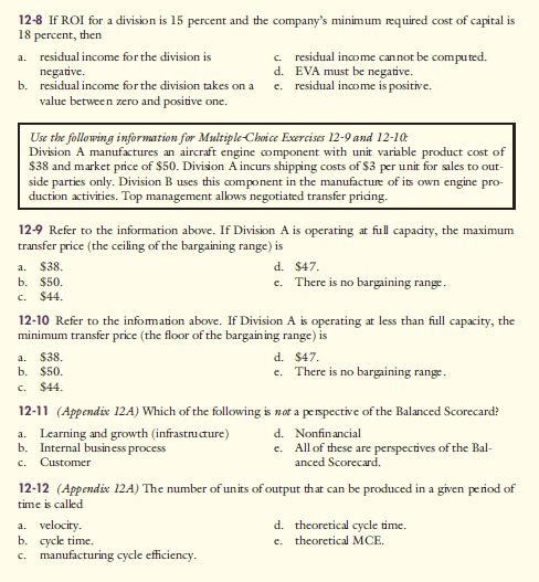 ACC 500 Accounting For Managers- Assignment (Wk6)